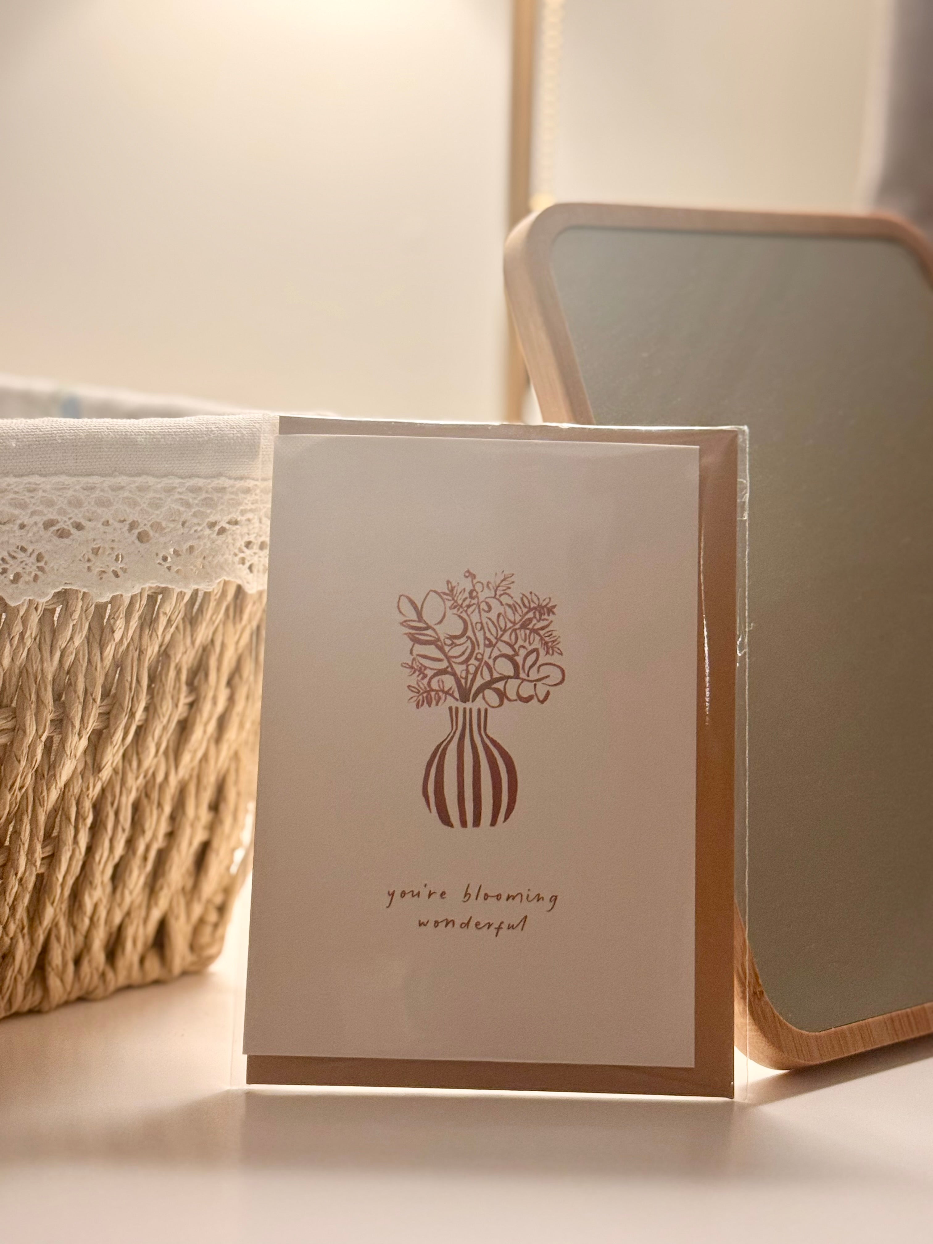 ‘You’re Blooming Wonderful’ Greetings Card