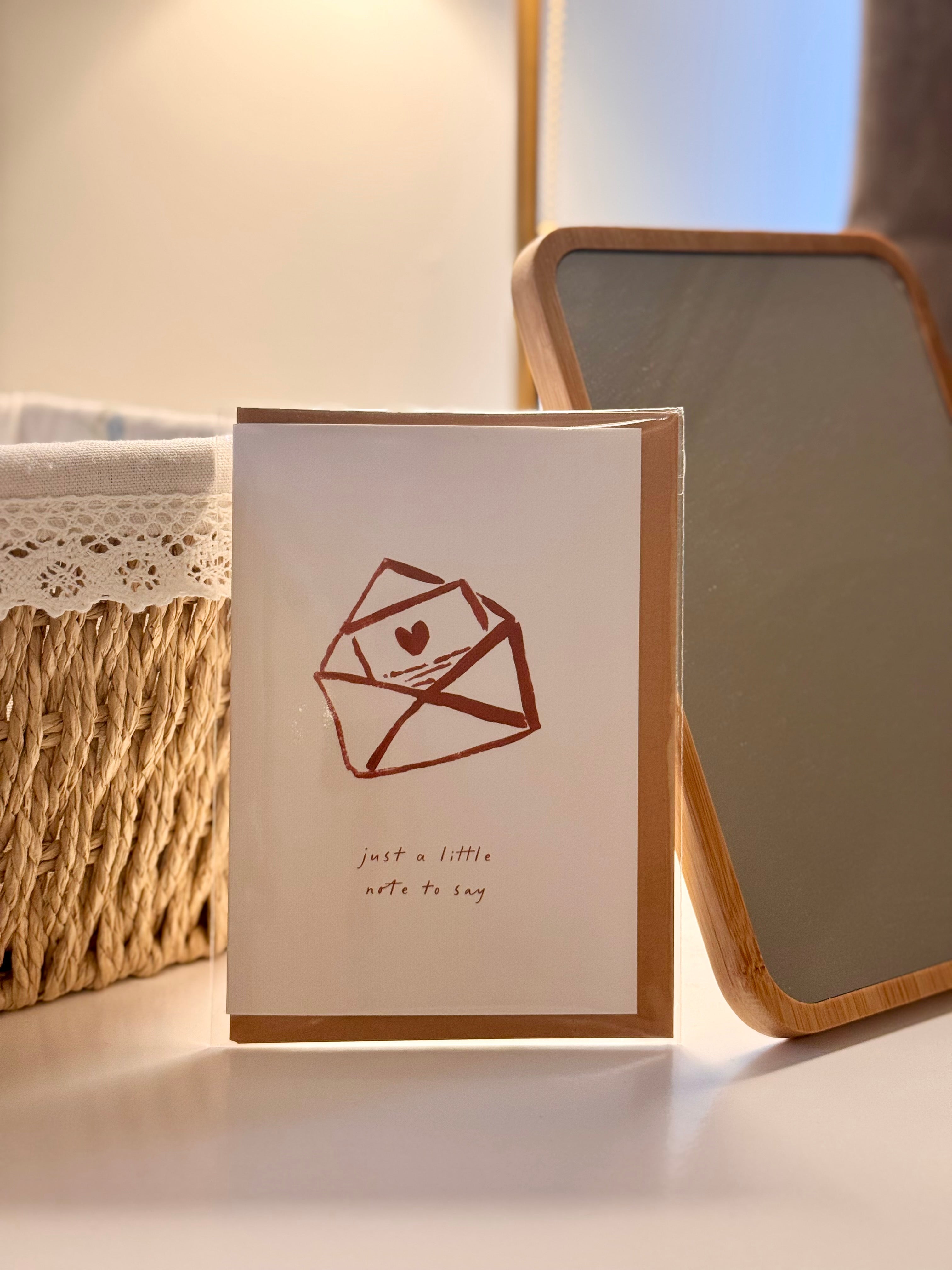 ‘Just A Little Note To Say’ Greetings Card