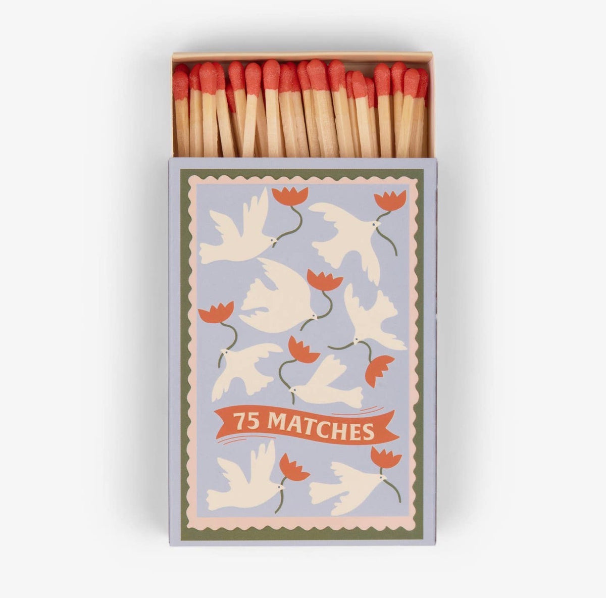 Boxed Matches “Flower” Set Of 75 Matches