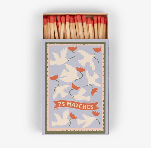 Boxed Matches “Flower” Set Of 75 Matches