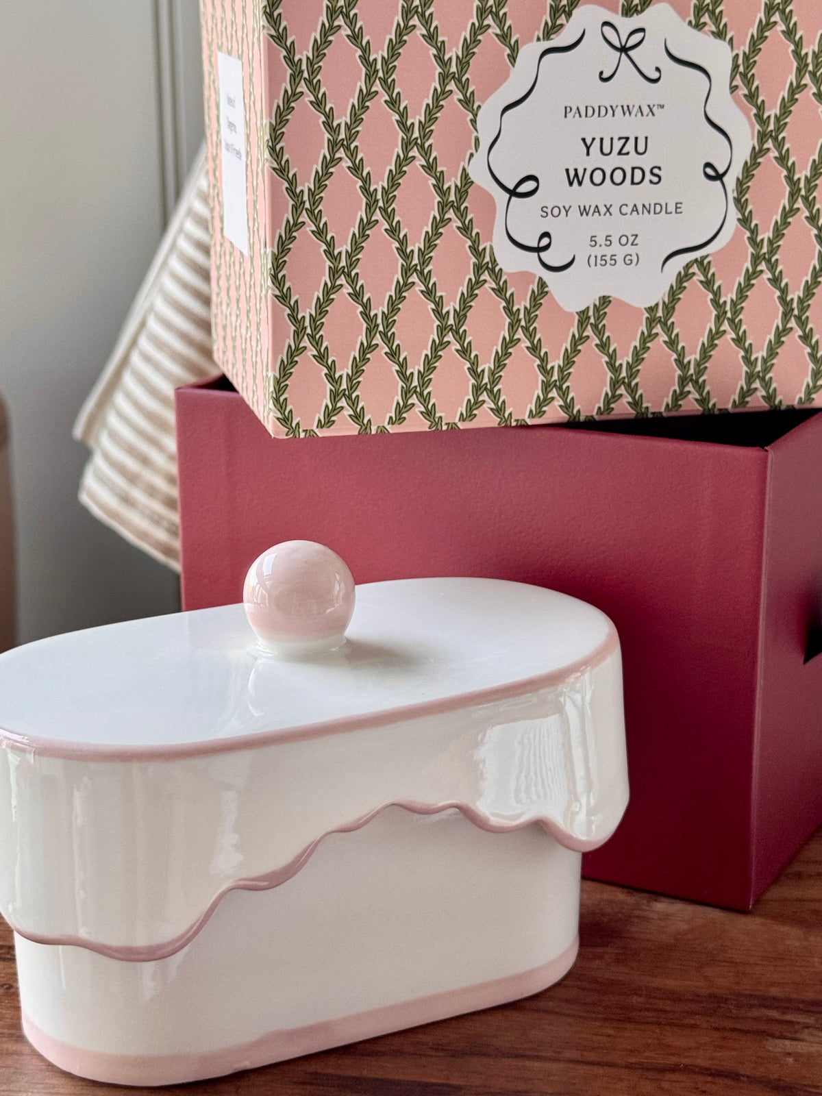 Ceramic Dish Candle- Yuzu Woods
